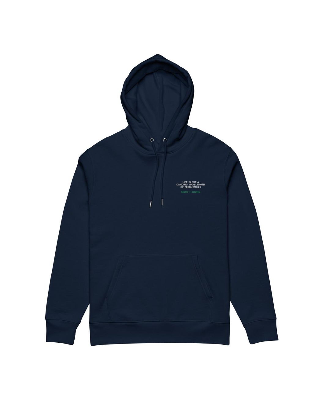 Anchor and Crew Blue Balance Le Dance Disco! Organic Cotton Embroidered Heavyweight Hoodie