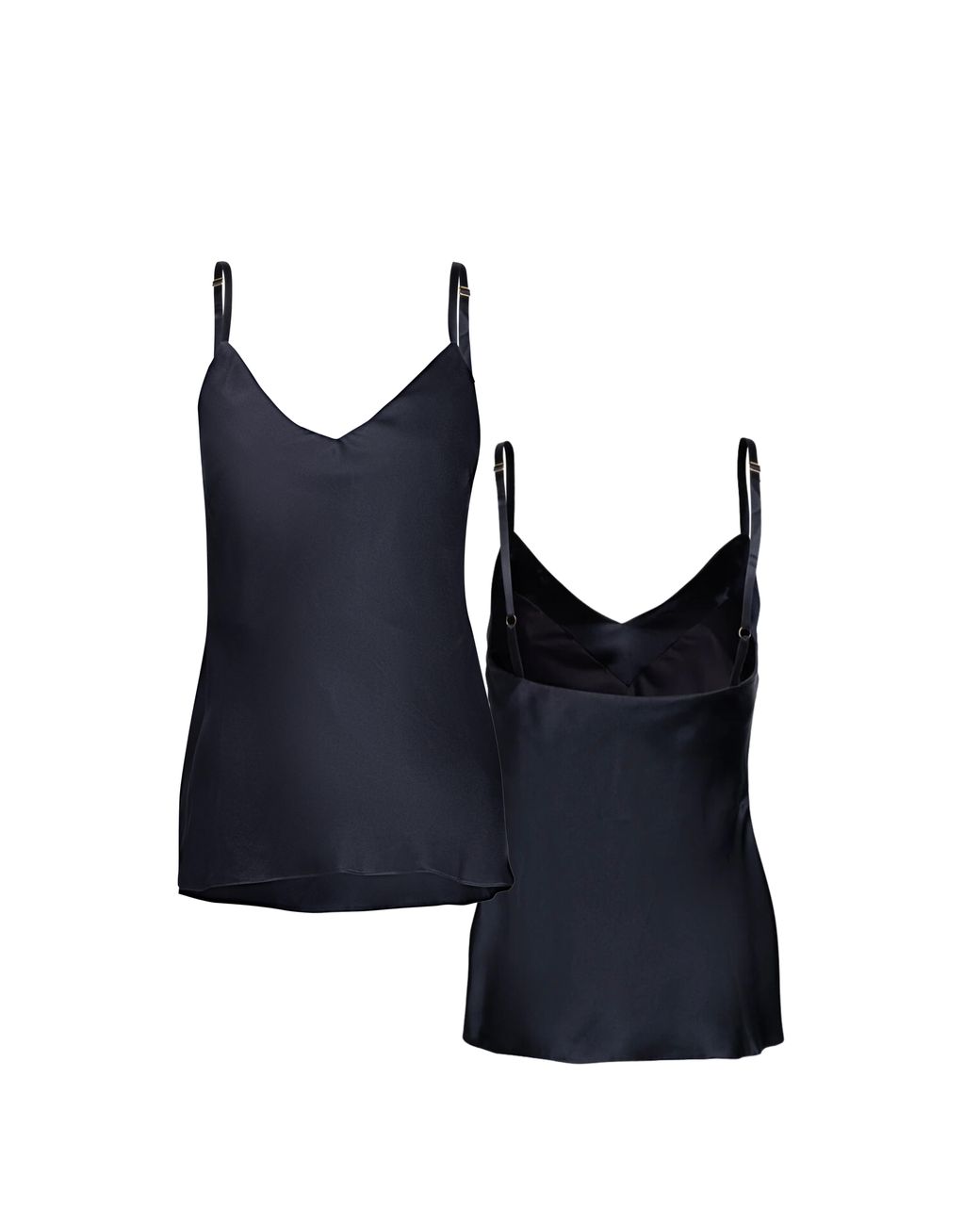 Je Mérite (I Deserve) Blue Silk Camisole & Pleated Short Set