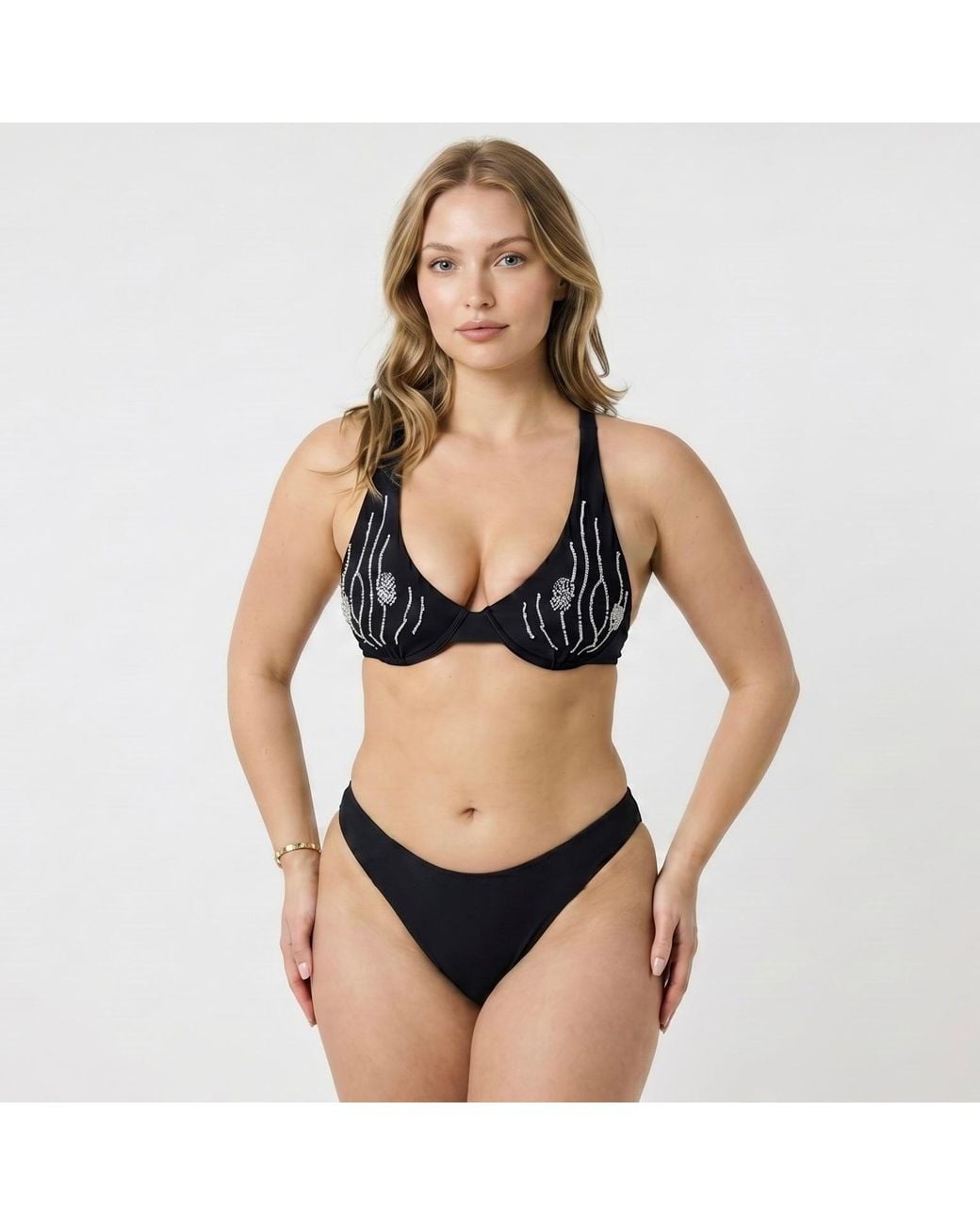 Raw Potential Black Oria Bikini Top