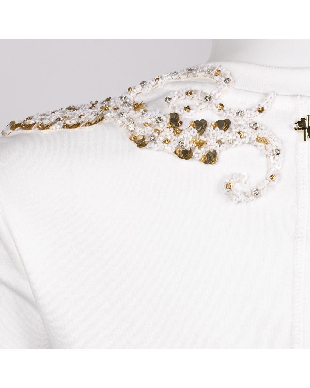 House of Laines London White Laines Couture Embellished Octopus T-Shirt
