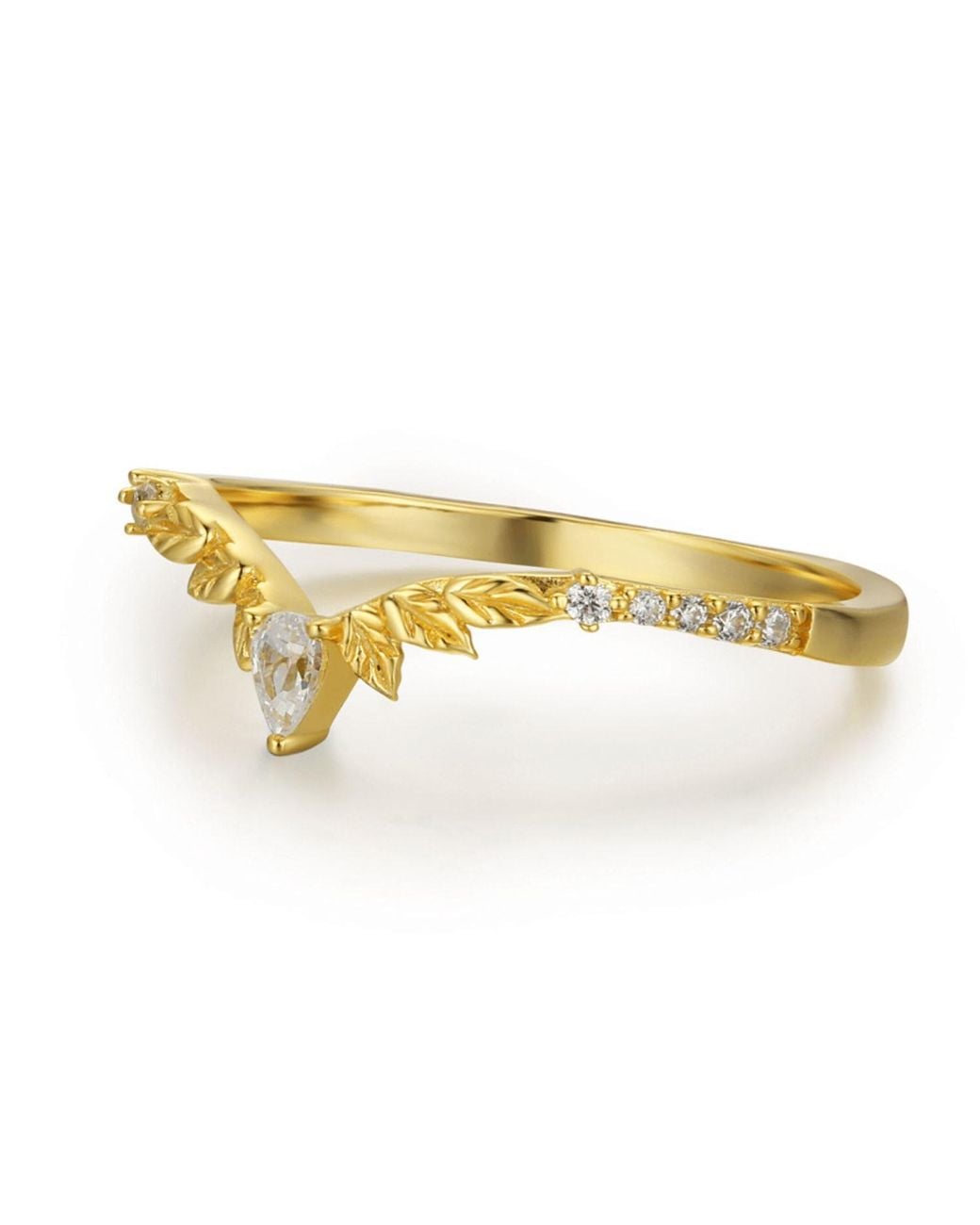 Azura Jewelry New York Yellow Woodland Stacking Band Solid
