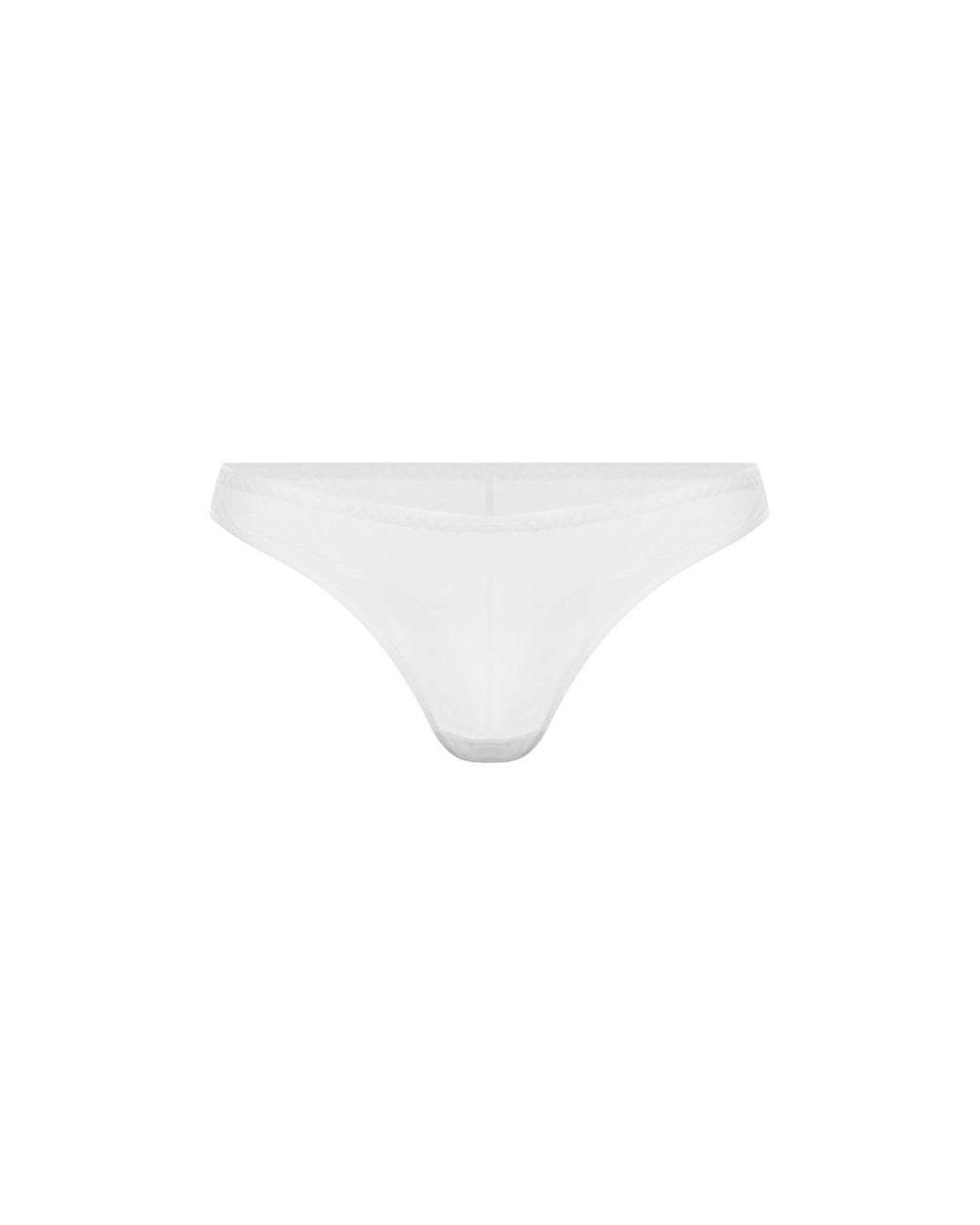 Zhilyova White Unnamed Thong