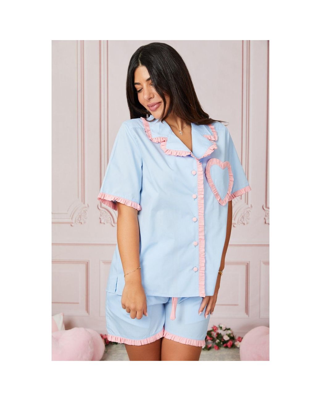 Love Letters X Blue Dolce Azzurro & Short Pyjama Set