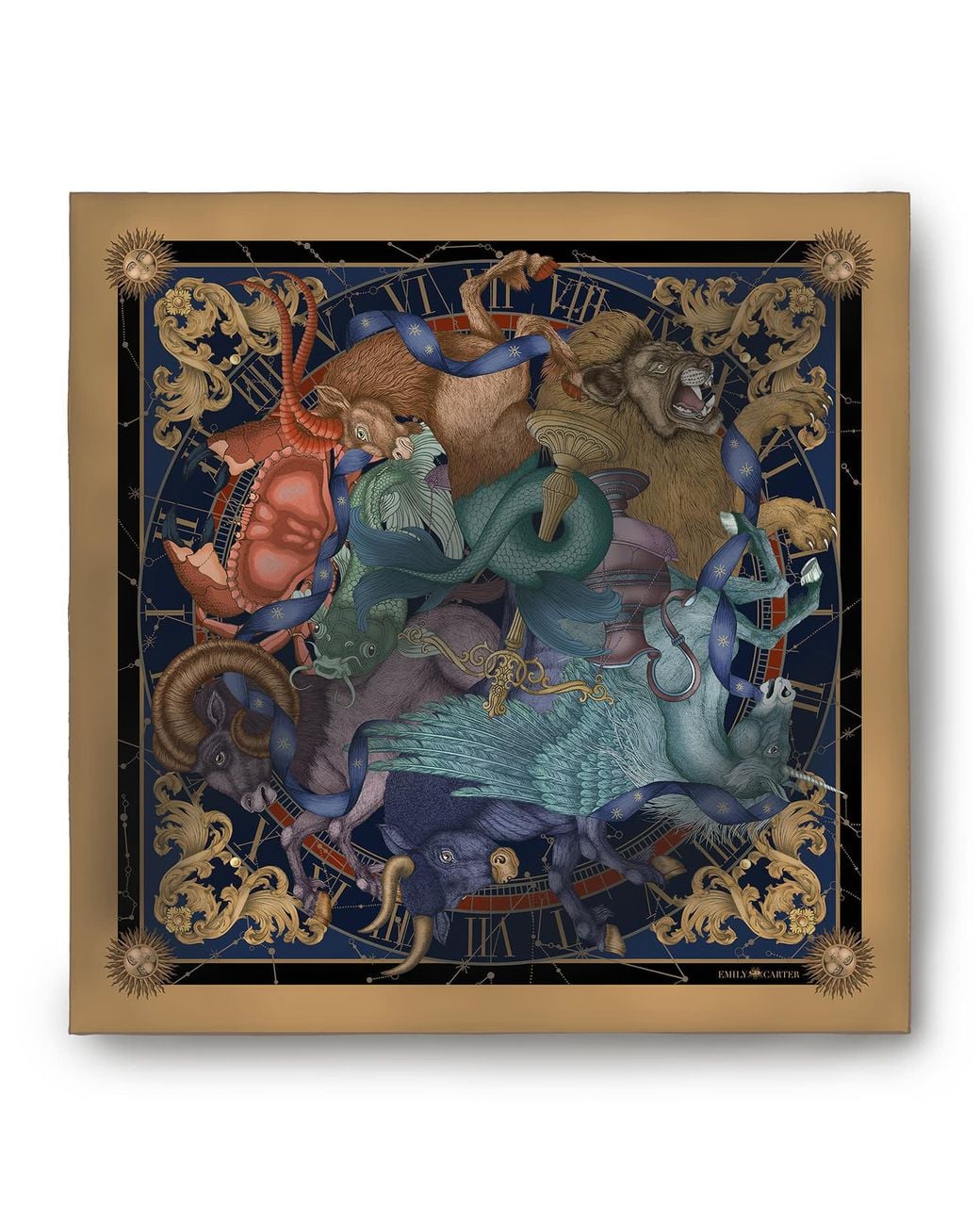 Emily Carter Blue The Astrology Scarf