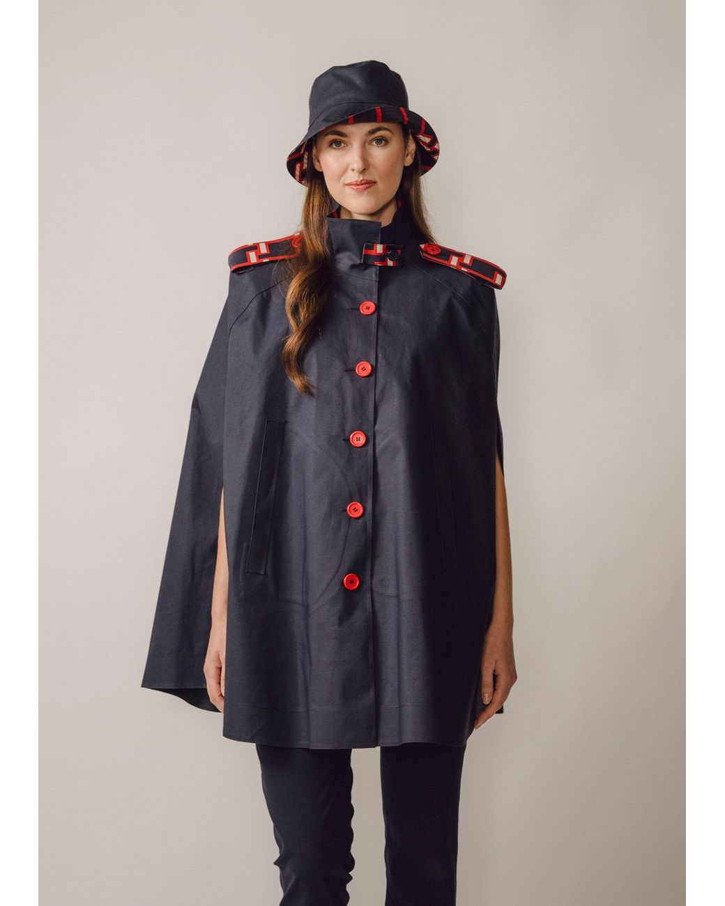 BEIRA Blue Nadia Waterproof Cape And Silk