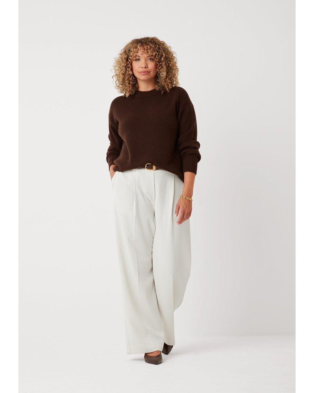 Loop Cashmere Brown The Ultimate Luxe Crew