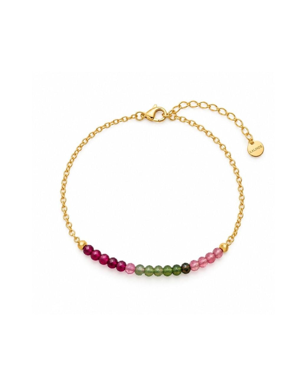 Lalinde Metallic Watermelon Tourmaline Bracelet
