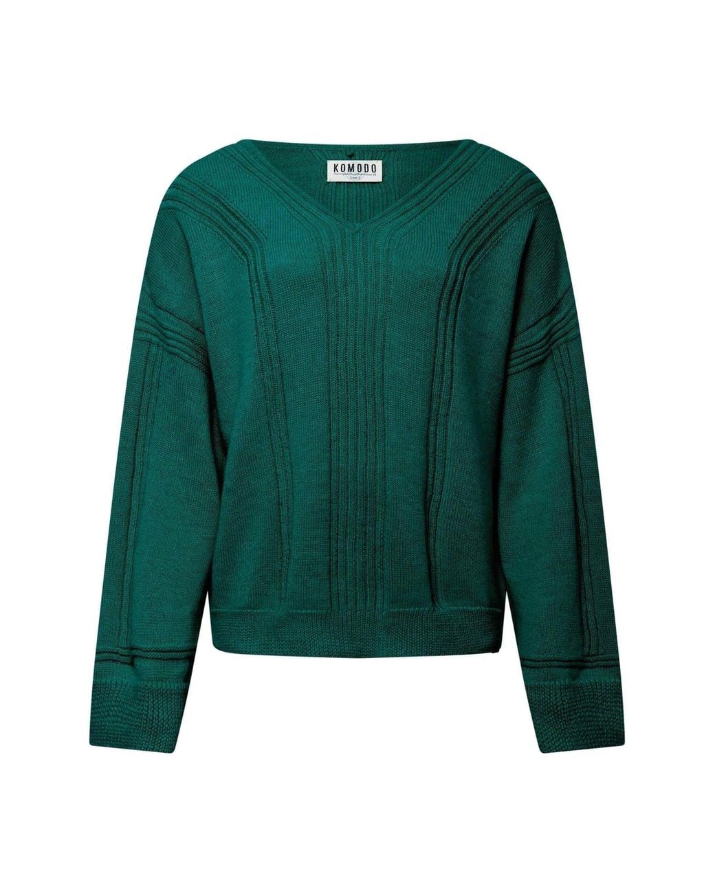 Komodo Green Anya Merino Wool Jumper