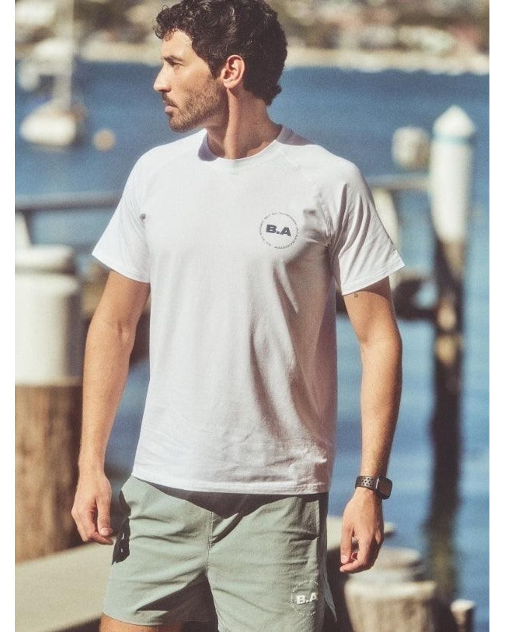 Bondi Active White Cultivate Tech Tee for men