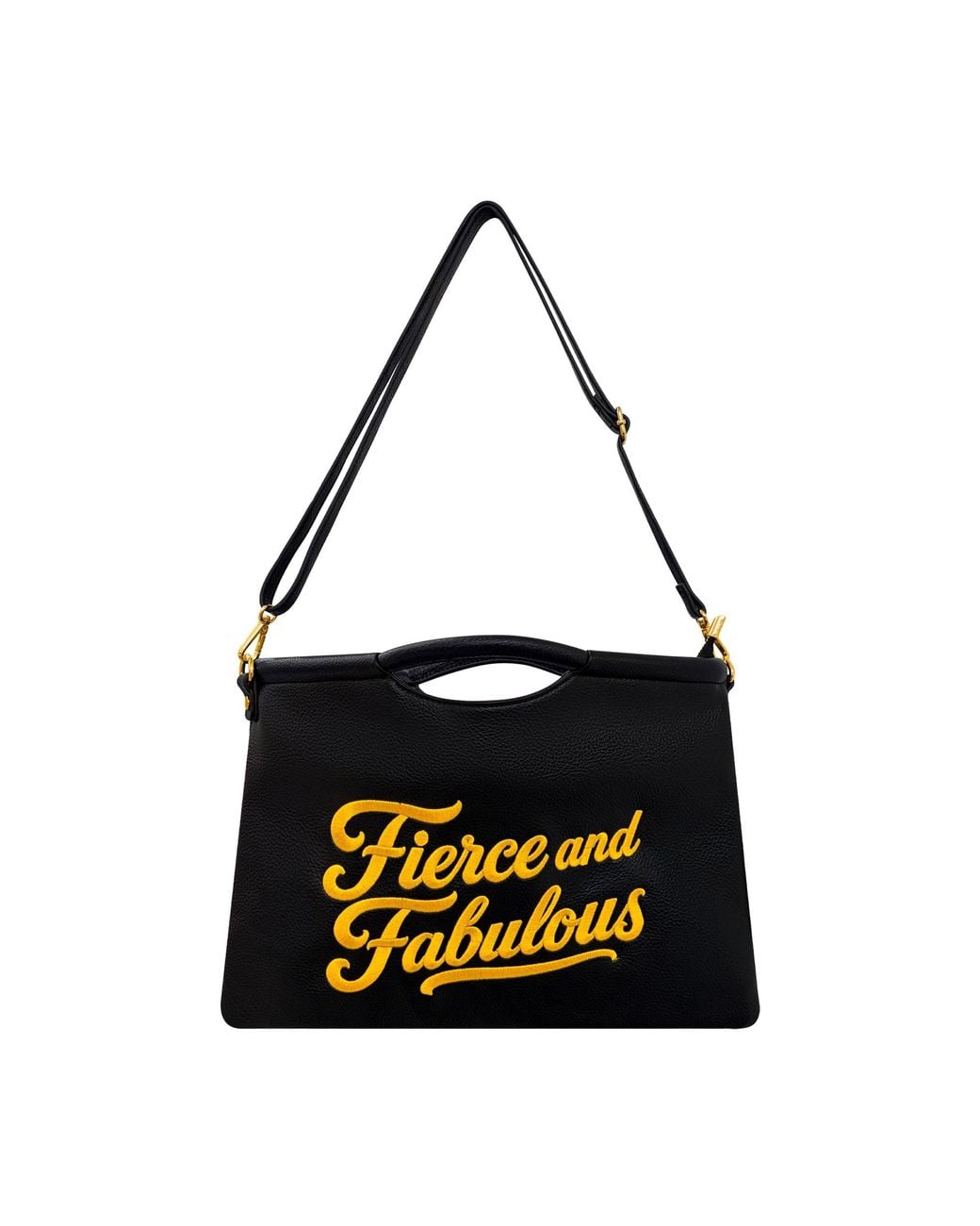 Lilly Loves Black Fierce And Fabulous Clucth Bag