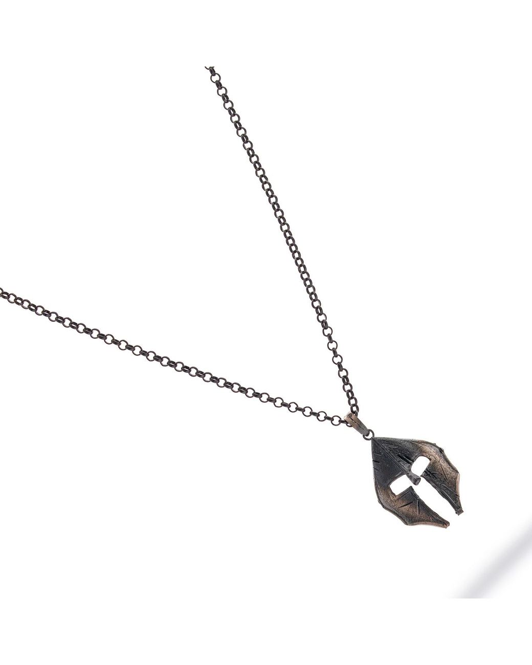 Ebru Jewelry Metallic Spartan Warrior Sterling Necklace for men