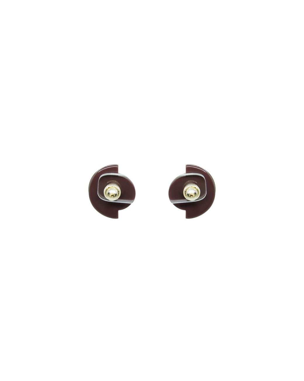 Gissa Bicalho Metallic Acrylic Handmade Earring Short Empire