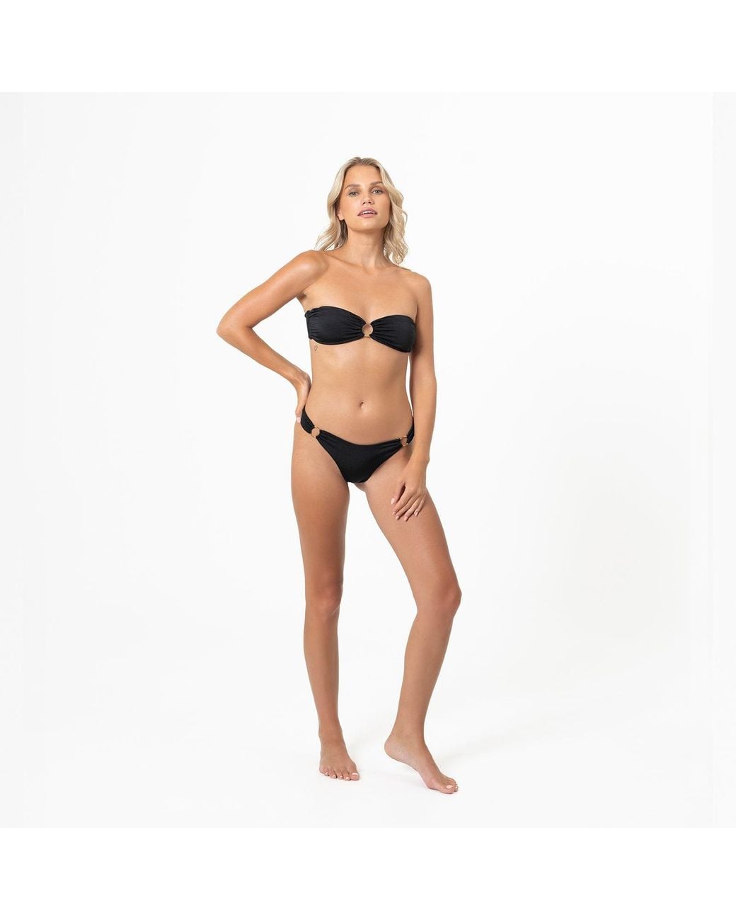 Chaude Swimwear Black Billi Bottoms