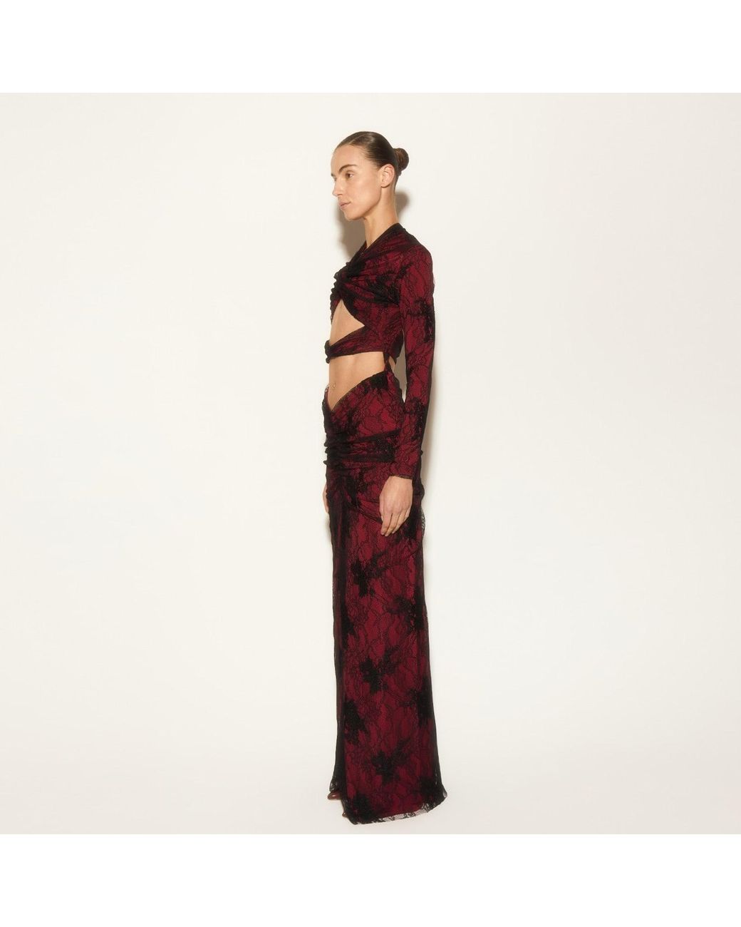 Herfetch Red Maxi Fetch Obbsession Dress-Burgundy