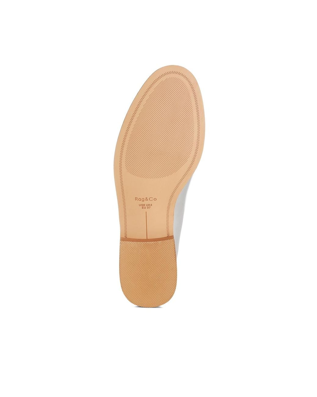 Rag & Co White Corleone Pleather Stacked Heel Loafers