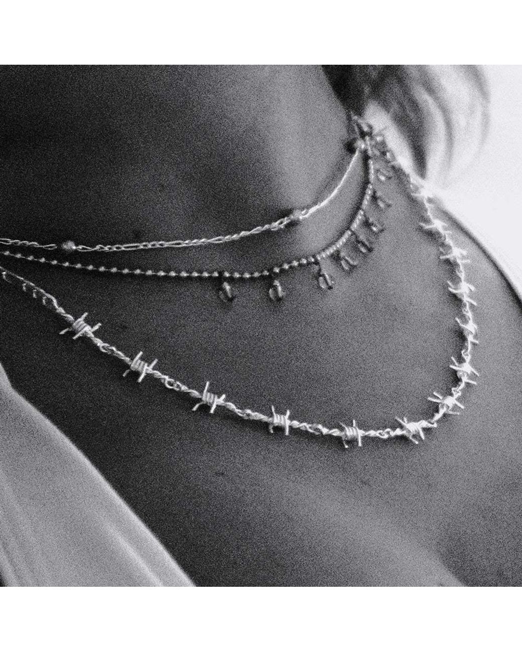 The M Jewelers Metallic The Barb Wire Choker Danielle Guizio X