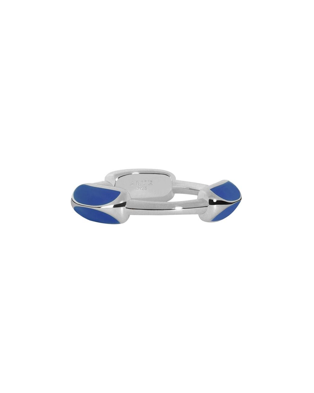 Arte Madrid Blue Toggle Sculpted Dome Ring