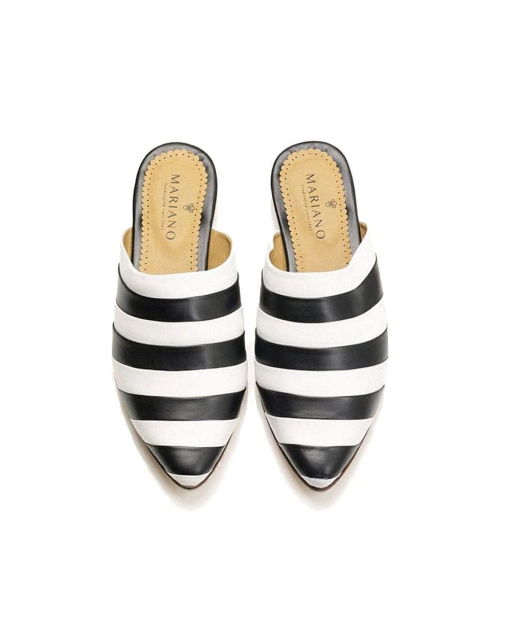 Mariano Shoes Metallic Gambôa Mules