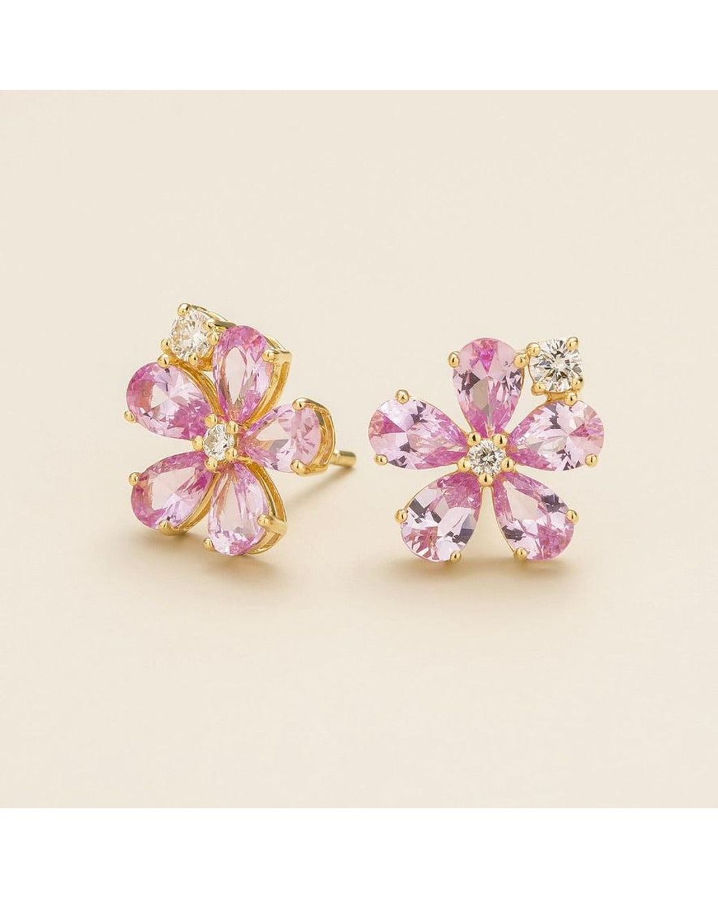 Juvetti Pink Florea Earrings