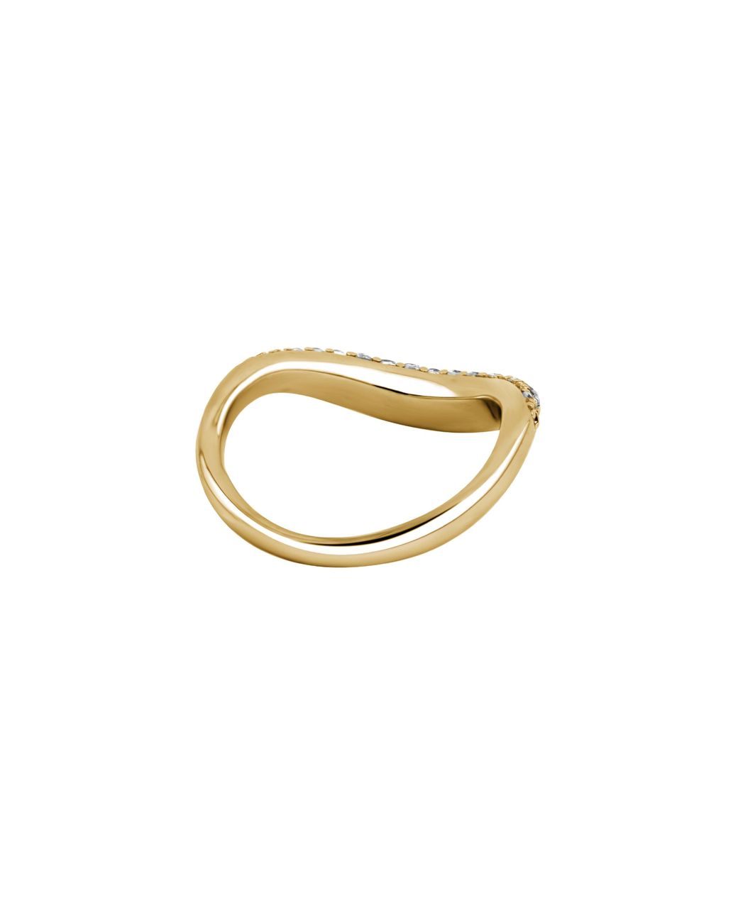 Arte Madrid Metallic Sierra Pavé Contour Nesting Ring