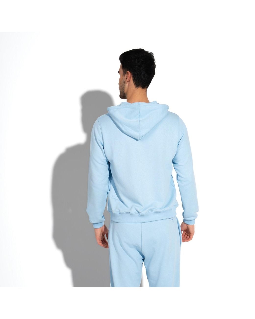 Maison Tangerine Blue Cloud Baby Premium Cotton Sweatshirt & Joggers Tracksuit Set For