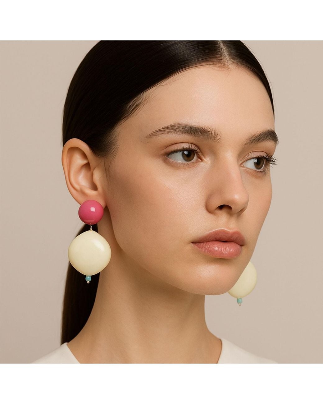 Malolo Jewelry Pink Geisha Earrings