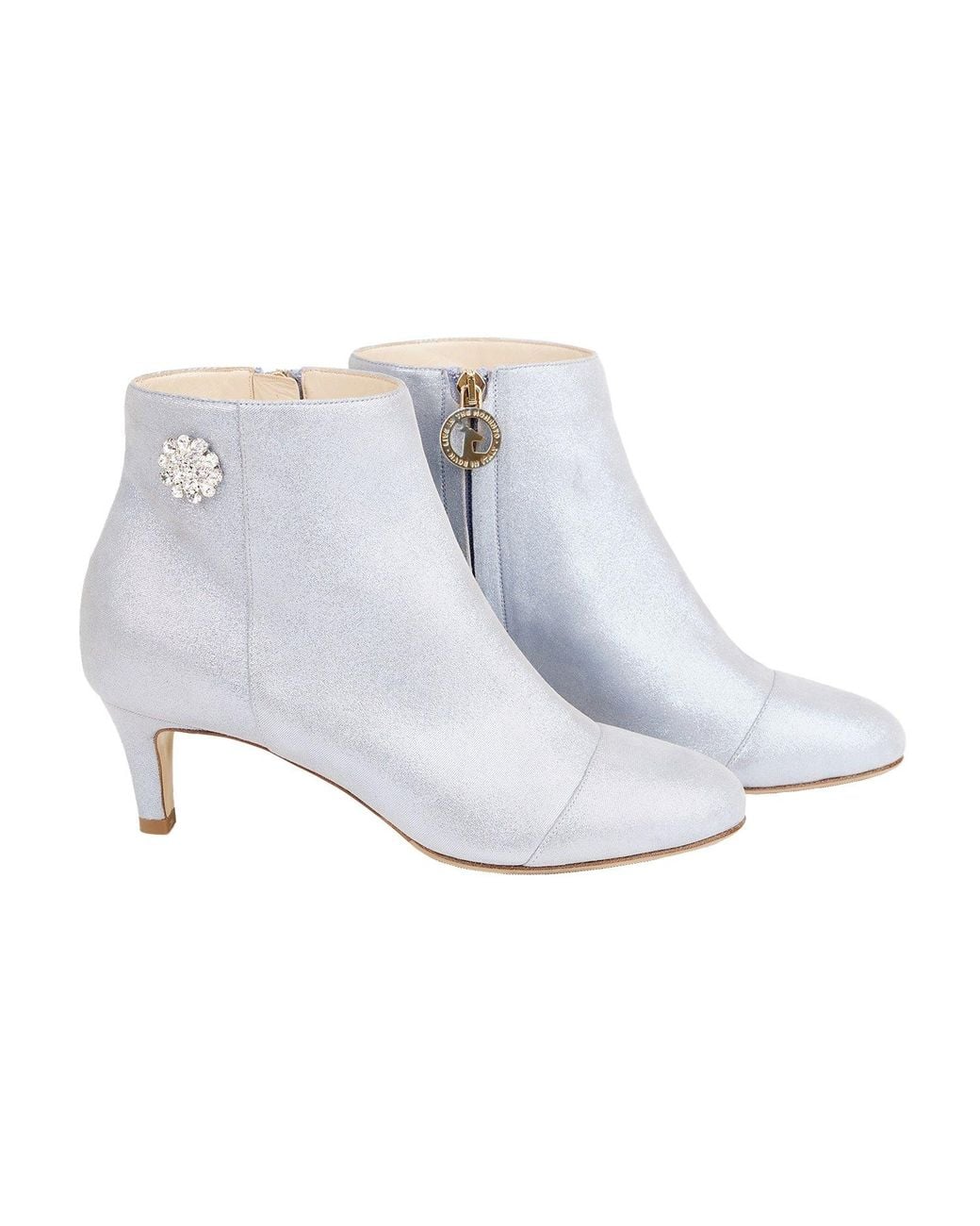 Moon D'elle White Eclisse Ankle Boots