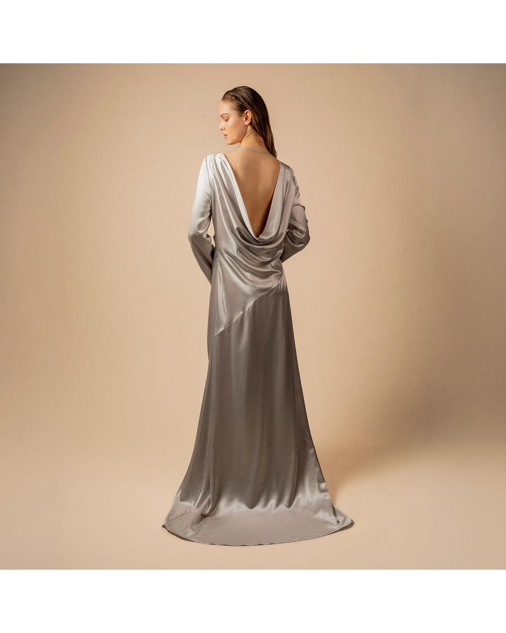 Anse Victorin White Geraldine Silk Dress