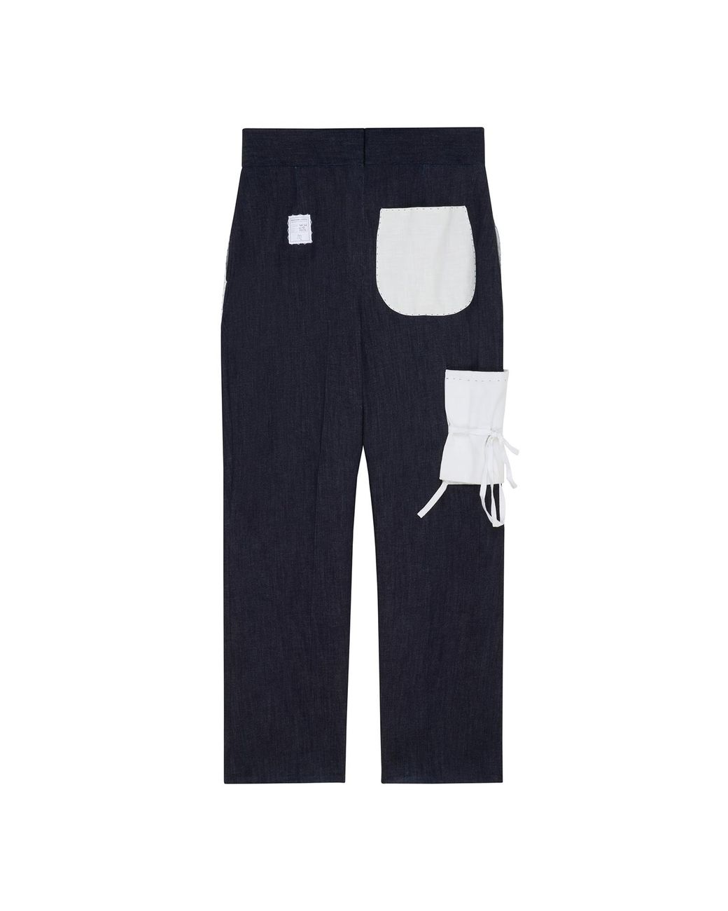 Maison Louis Blue Denim Tailored Trousers for men