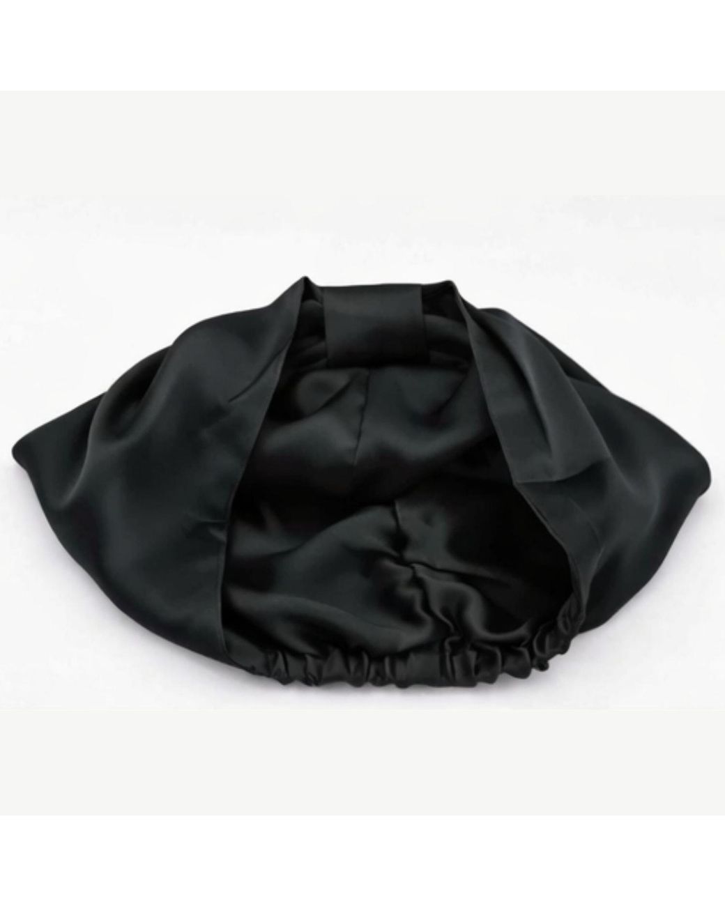 Hi Silk Black Set Of Two Double-Layer Silk Bonnets