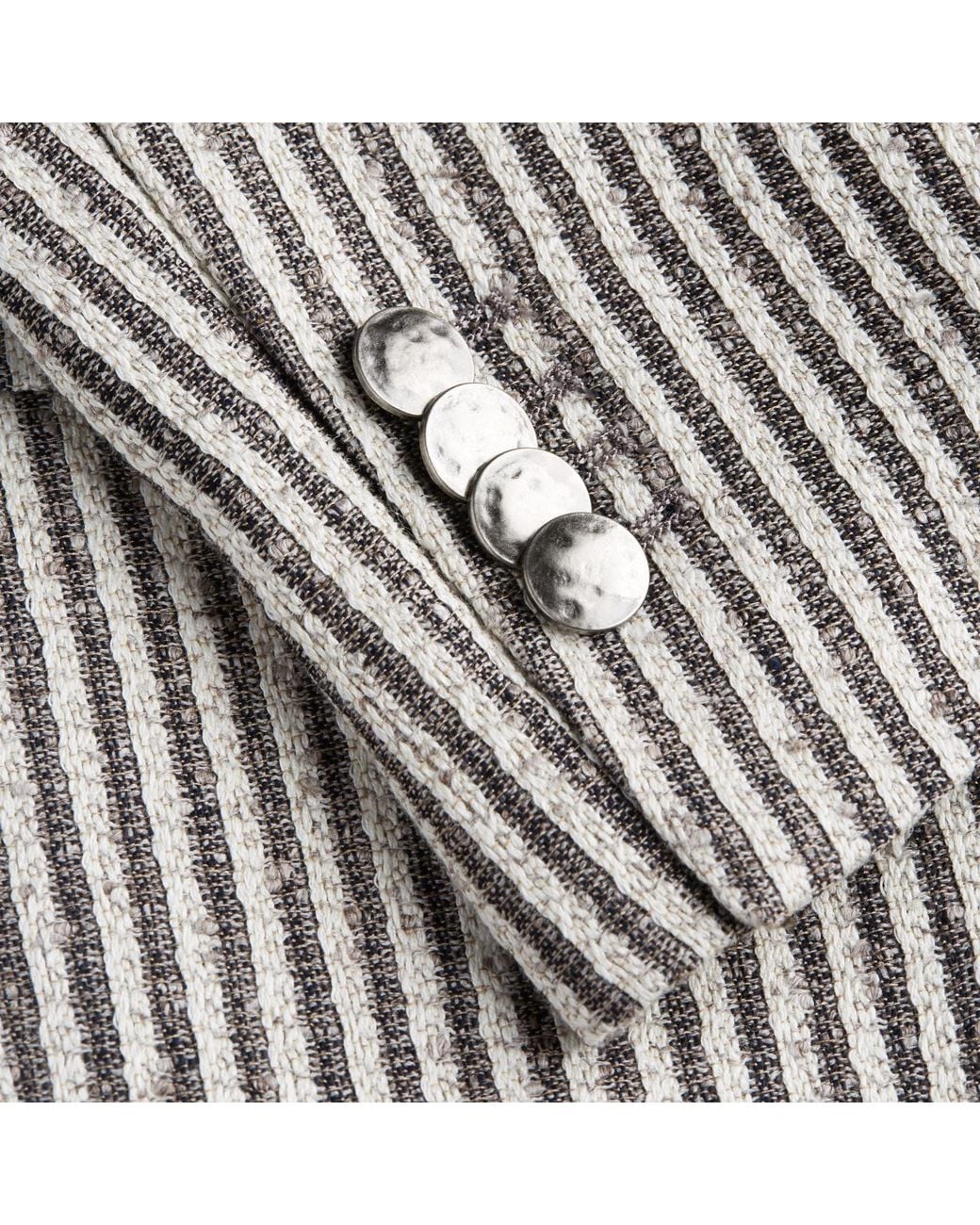 Vulto Gray Silk Linen Blazer