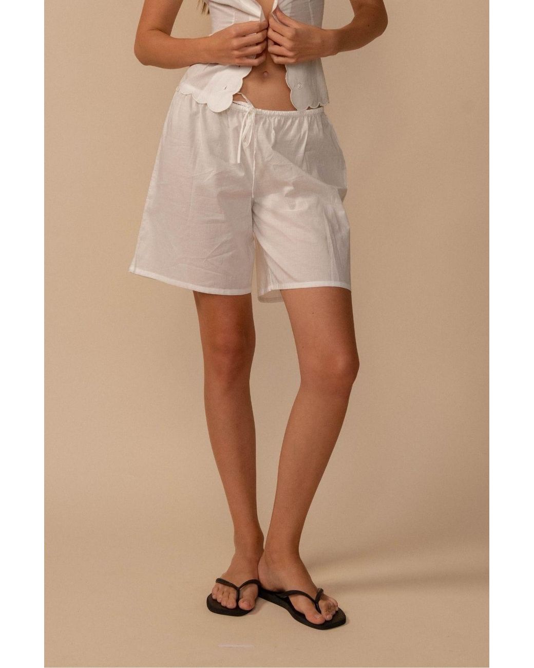 Montce White Billie Short