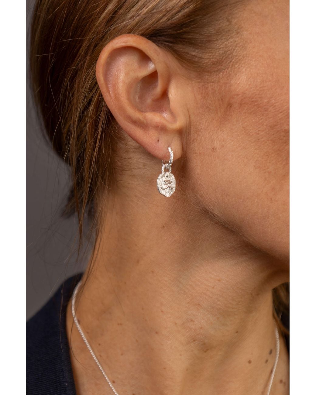 Claire Hill Designs Metallic Difficult Huggie Hoops