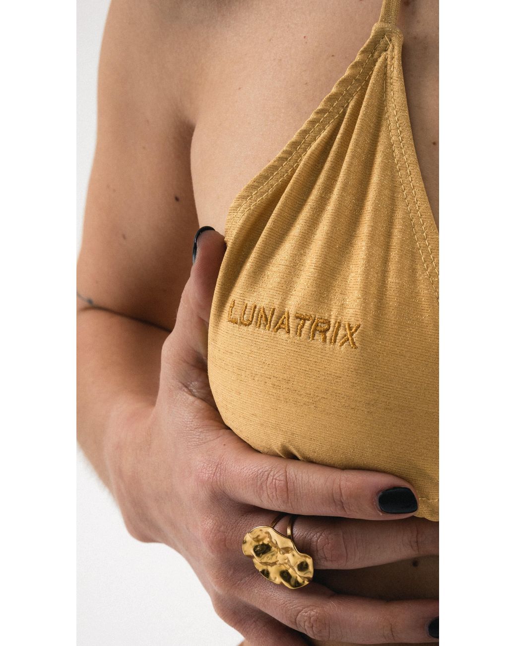 Lunatrix Metallic Triangle Top