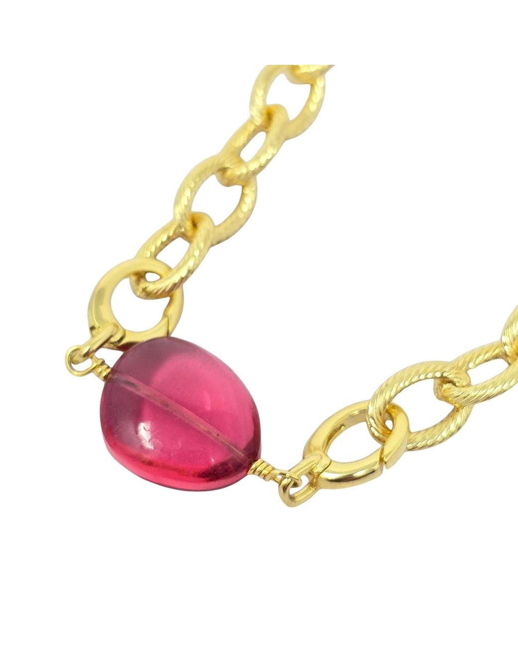 Sophelia Metallic Tourmaline October Birthstone Statement Pendant Necklace
