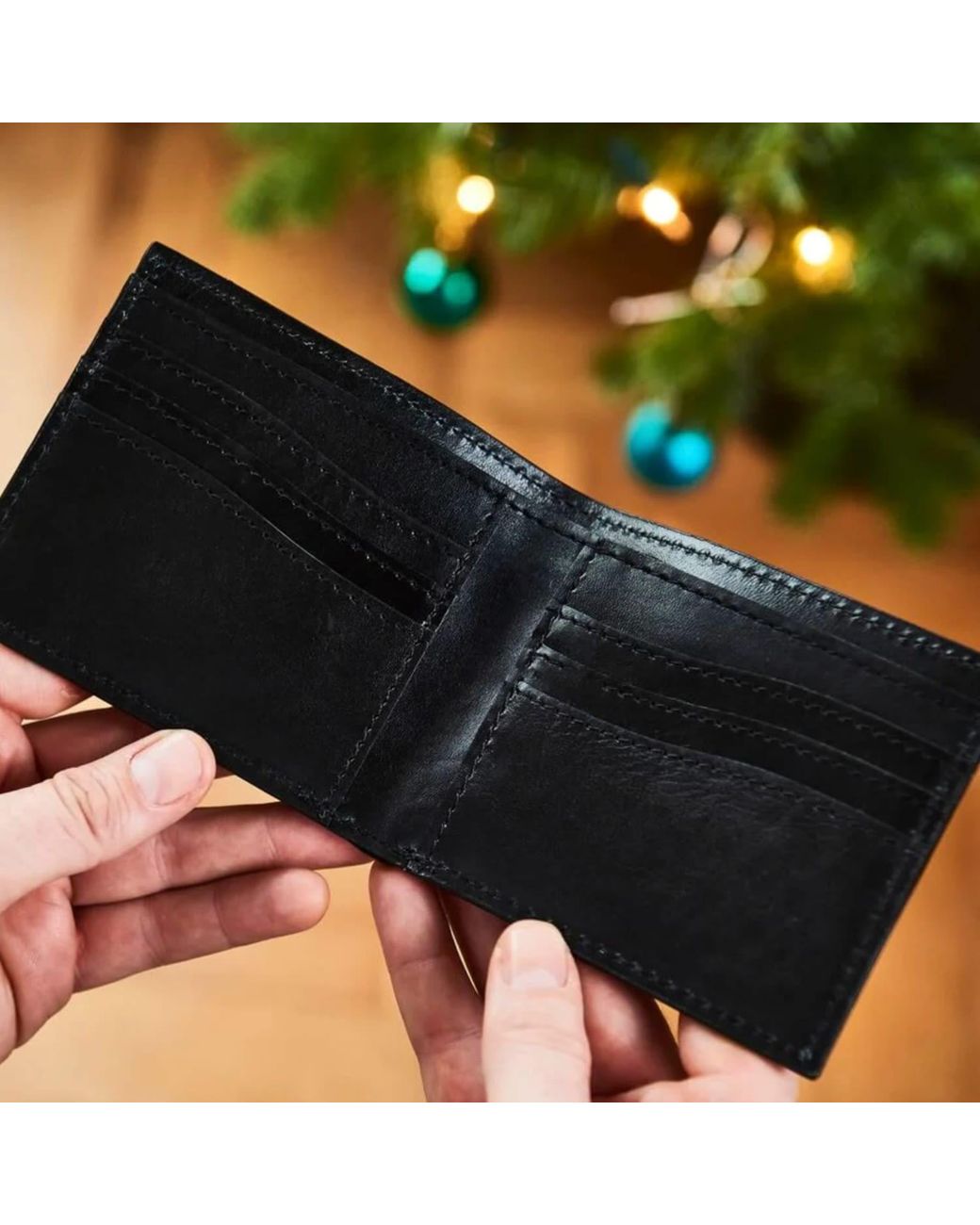 VIDA VIDA Black Panther Leather Card Wallet for men