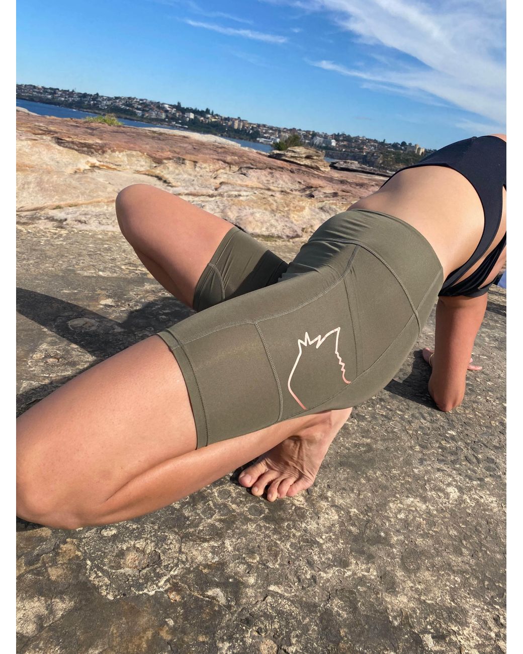 Foxies Green Ultra Comfy Shorts With Built-In Undies Zero Vpl. Stylish Coverage