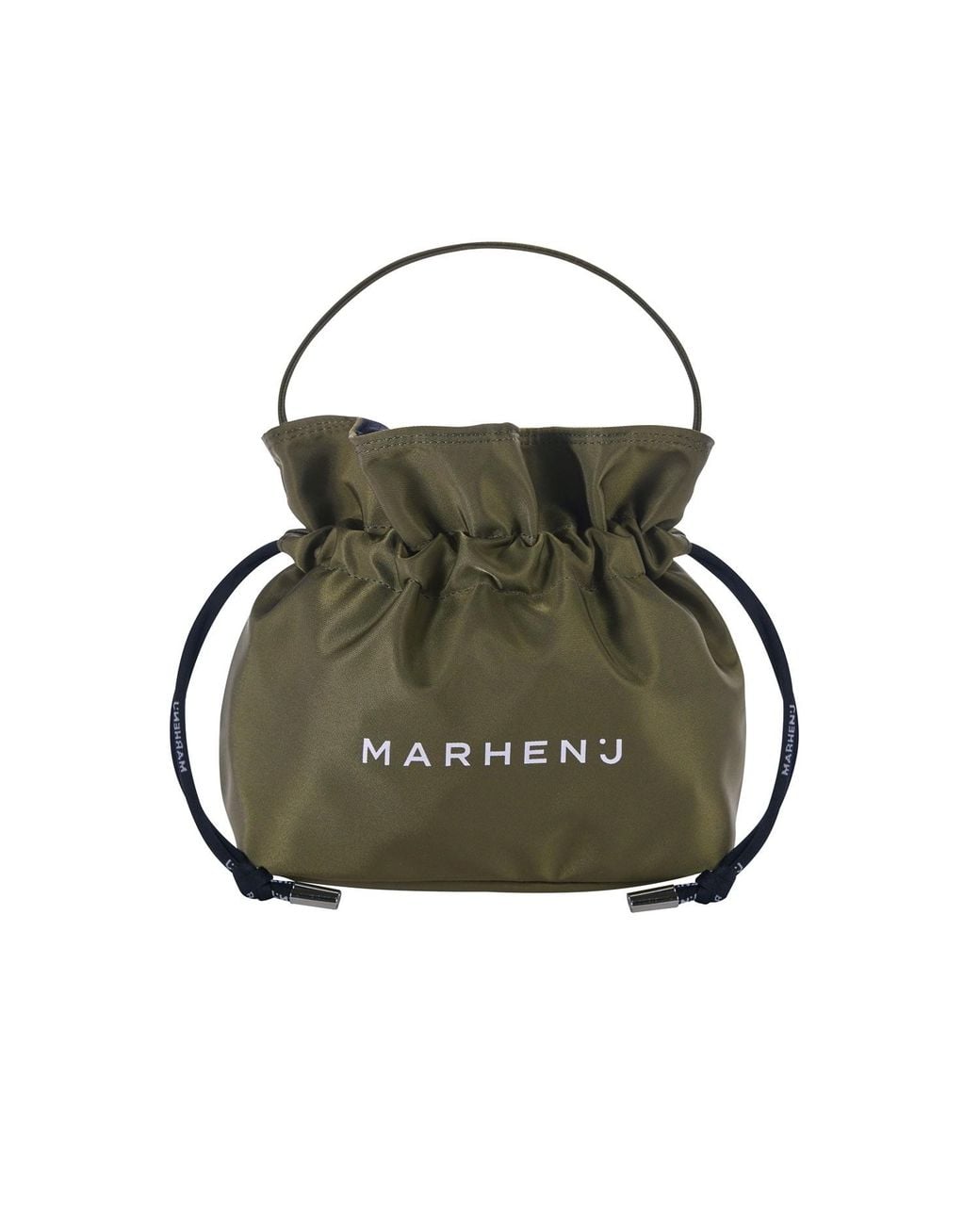 MARHEN.J Black Neutrals Recycled Nylon Bucket Bag