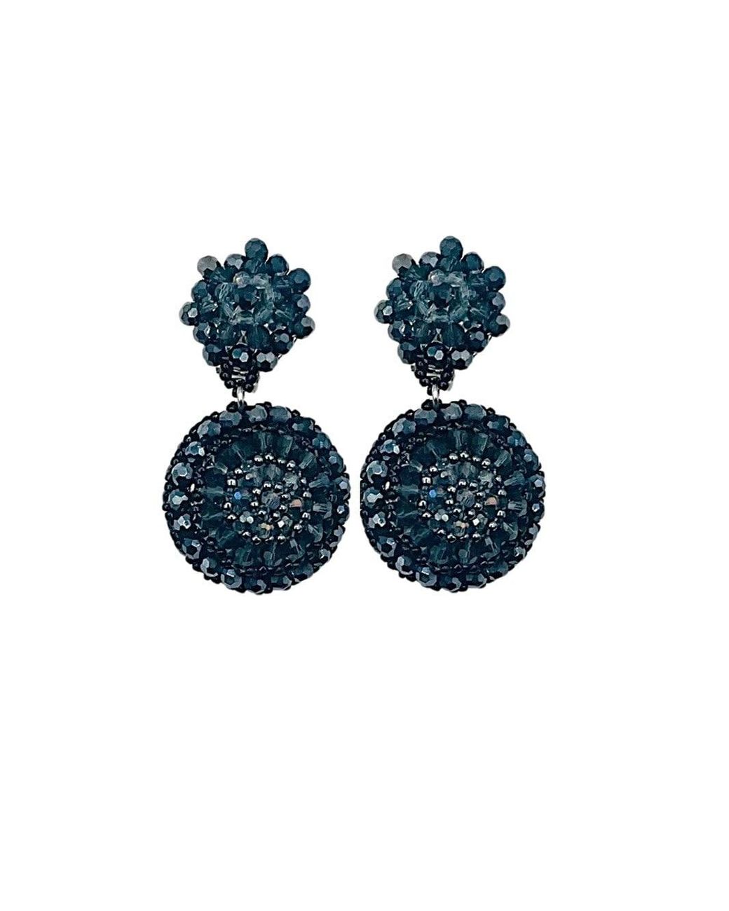 Fairchild Baldwin Blue Amelia Anthracite Earrings