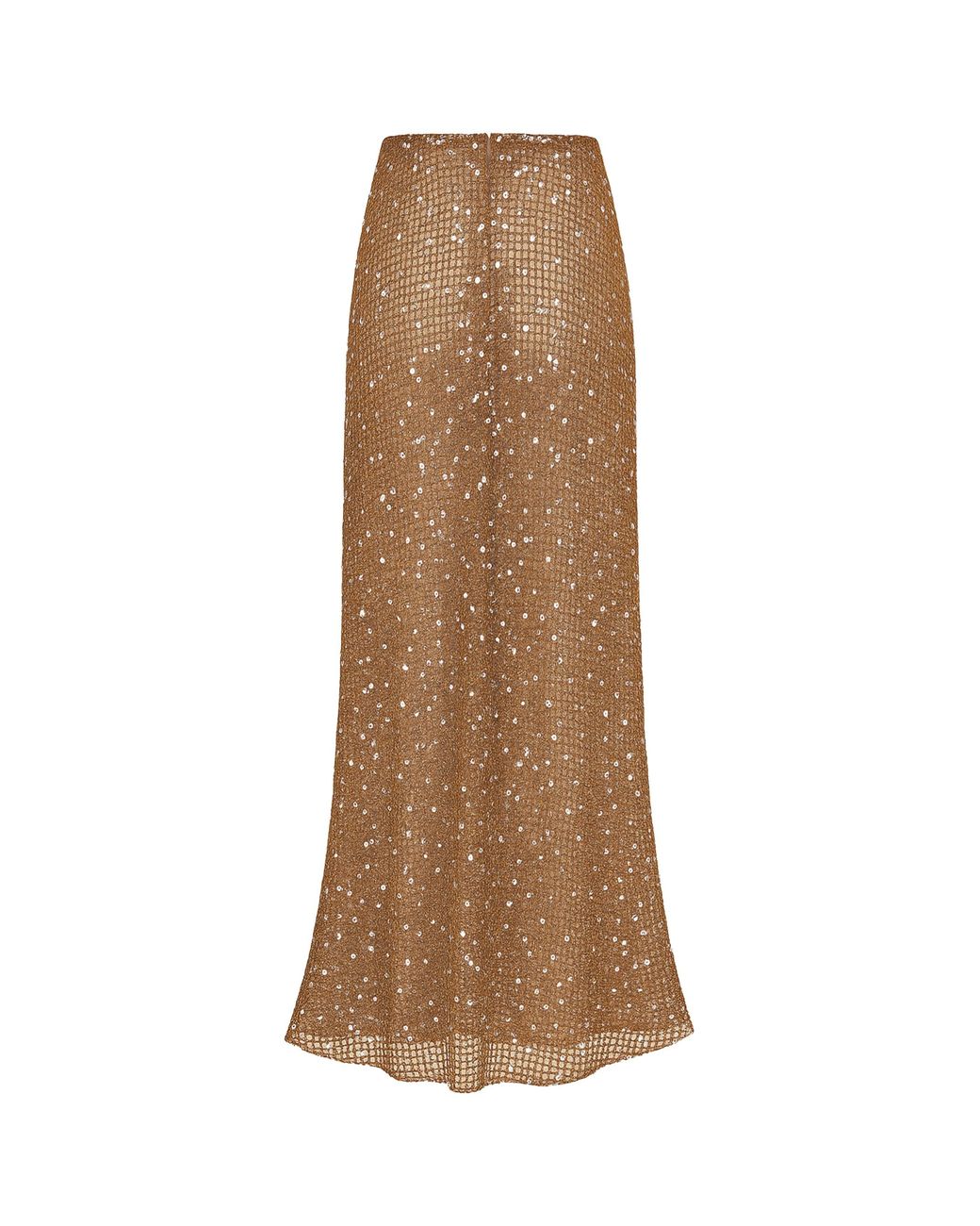 NAZLI CEREN Brown Clea Crochet Skirt