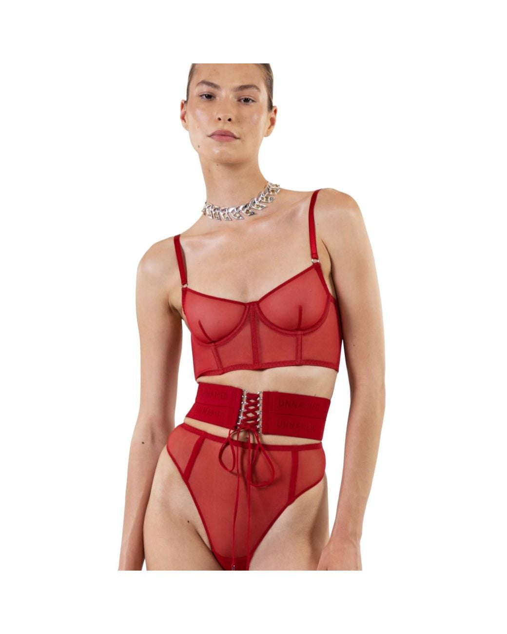 Zhilyova Red Unnamed High-Waisted Thong