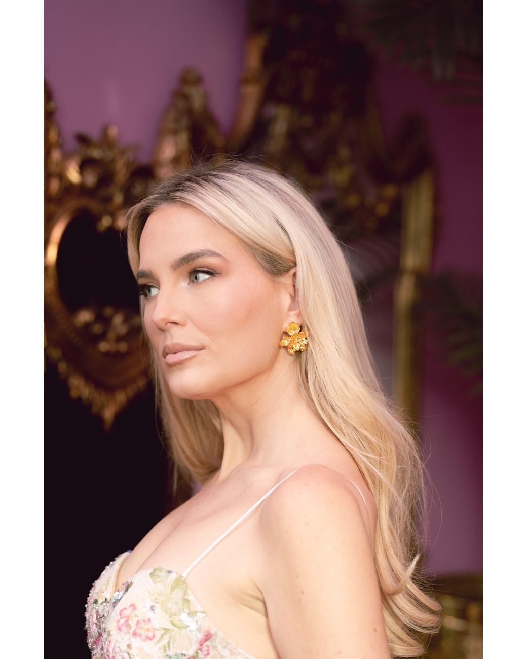 The Pink Reef Metallic Paris Stud