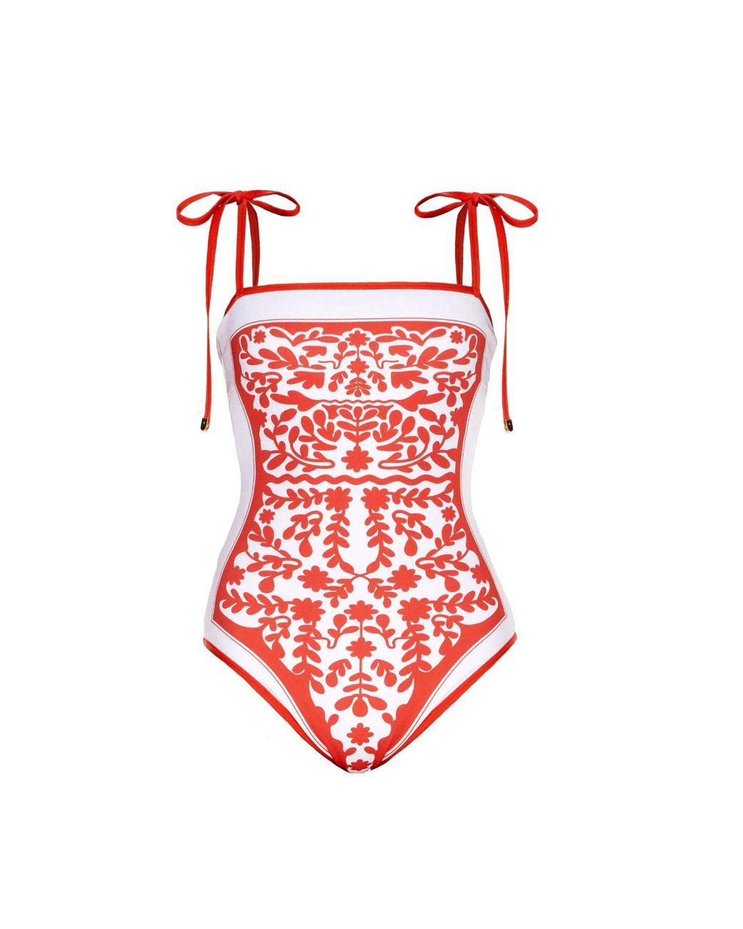 Jessie Zhao New York Red Crossing Reversible One-Piece Swimsuit