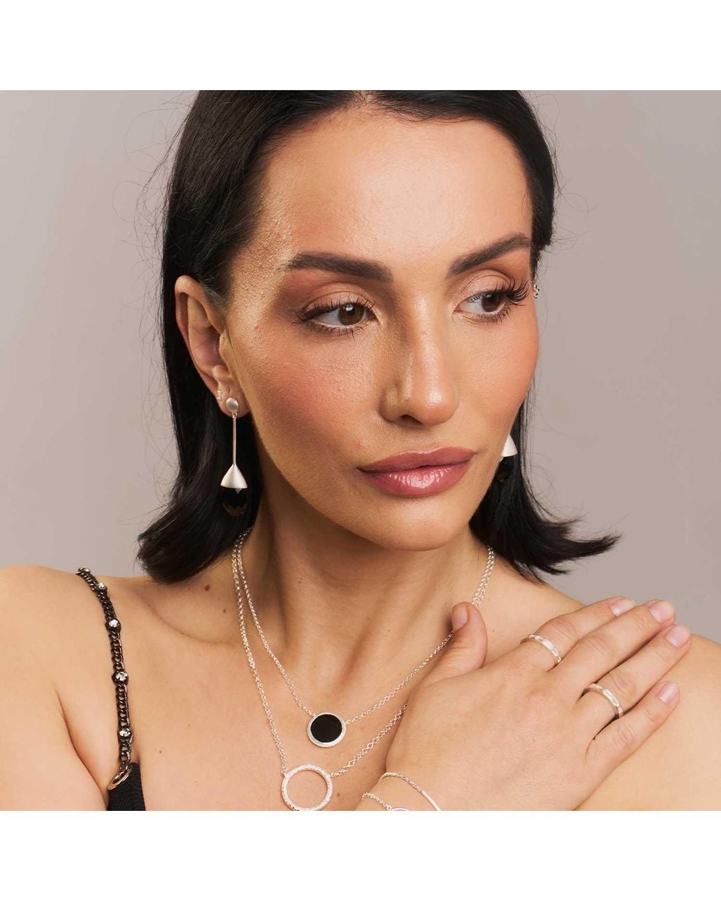 Moon London Metallic Tranquillity Spinel Drop Earrings