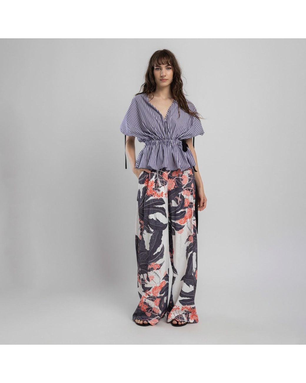 ARTISTA Red Berry Palazzo Pants