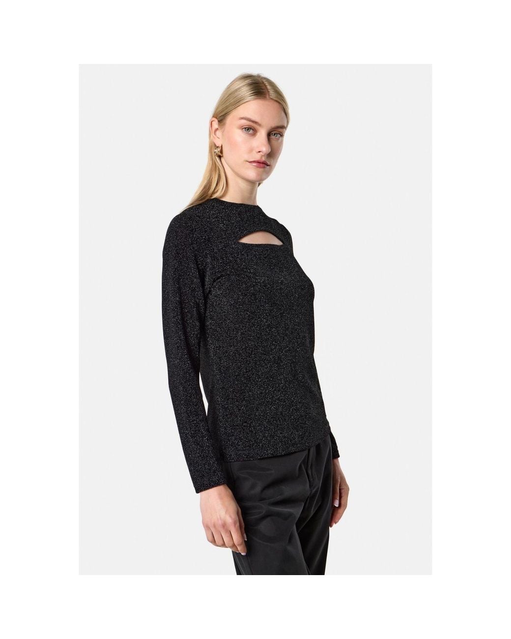 Helen Mcalinden Black Sienna Shimmer Top