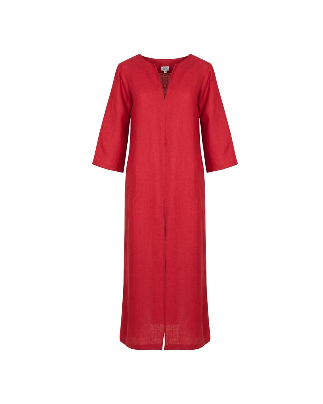 Antra Designs Red Maxi Linen Ruby