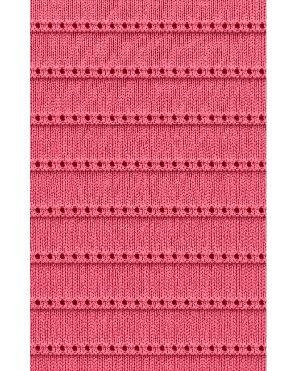 SACHA DRAKE Pink Eyelet Knit Top