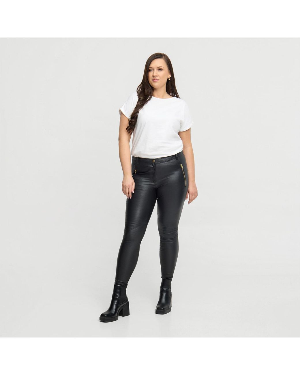 Zoe Black Lucille Leather Pants