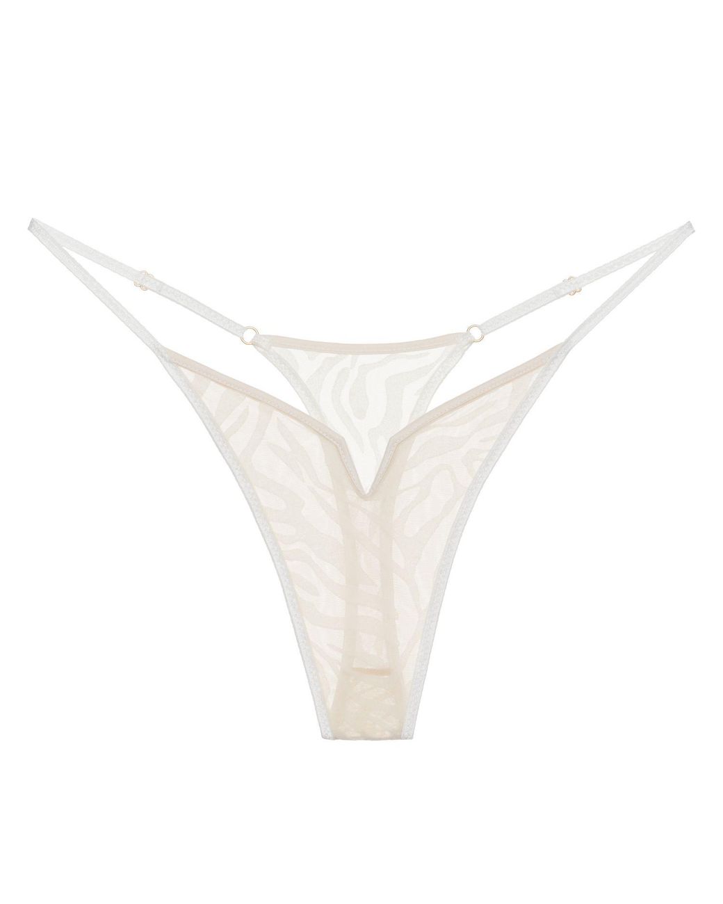 Perilla Lingerie White Kylie Thong Off